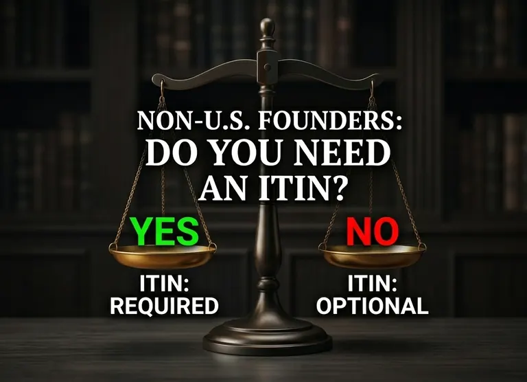 Do Non-U.S. Founders Need an ITIN? When It Matters (And When It Doesn’t)
