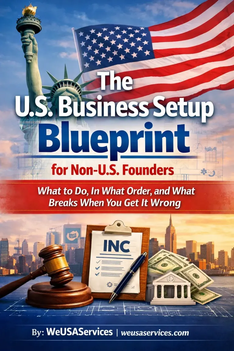 The U.S. Business Setup Blueprint for Non-U.S. Founders — e-book cover